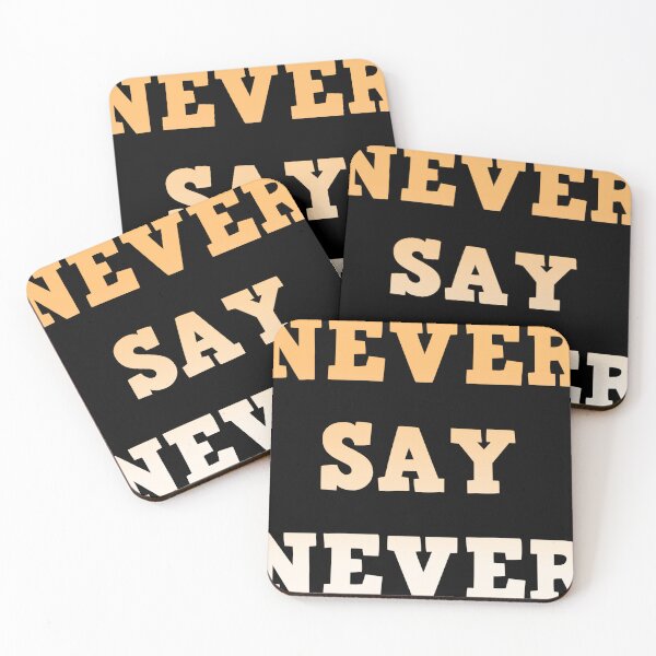 Item preview, never say never designed and sold by Boubashop85.