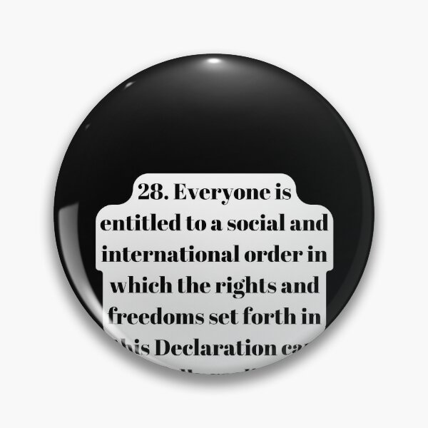 Item preview, Universal Declaration of Human Rights Article 28 designed and sold by Freihalt.