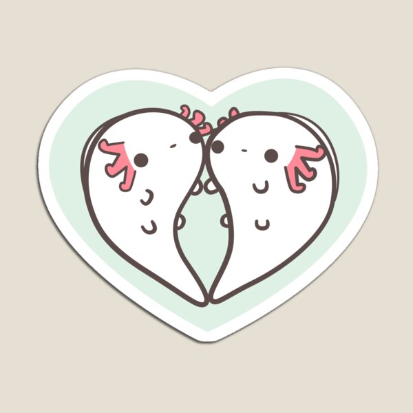 I like you a lotl axolotls Magnet
