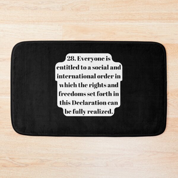 Item preview, Universal Declaration of Human Rights Article 28 designed and sold by Freihalt.
