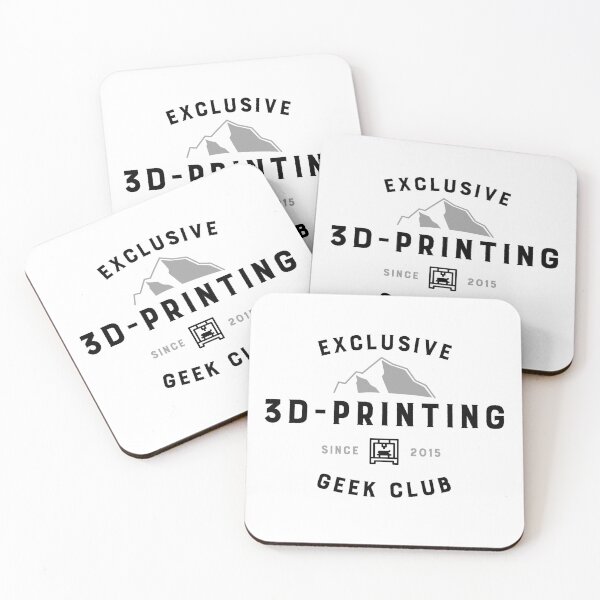Item preview, 3d-printing club logo black and grey font designed and sold by NerdnGeekshop.