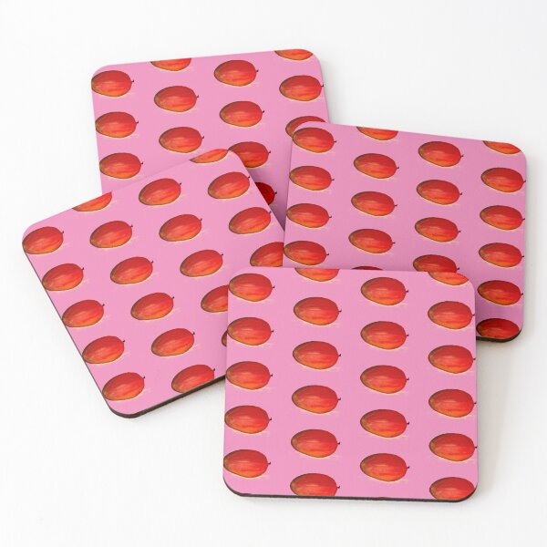 Item preview, Mango fruit pattern on pink designed and sold by Monika Howarth.