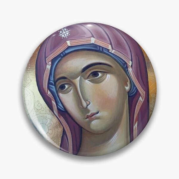 Item preview, Mary with Decorative Halo by Olga Bileski designed and sold by ikon-olga.