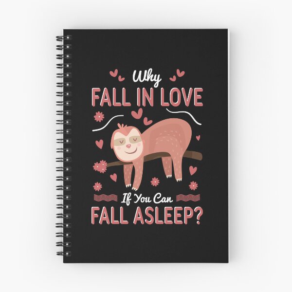 Item preview, why fall in love if you can fall a sleep-funny animals typography designed and sold by Hartics.
