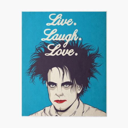 Vivre. Rire. L'amour. Impression rigide