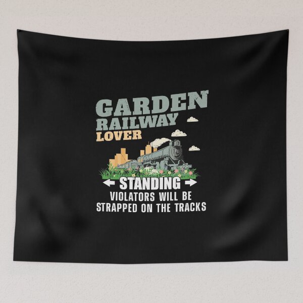 Item preview, Strapped On Tracks Funny Garden Model Railroad designed and sold by StrongShirts.