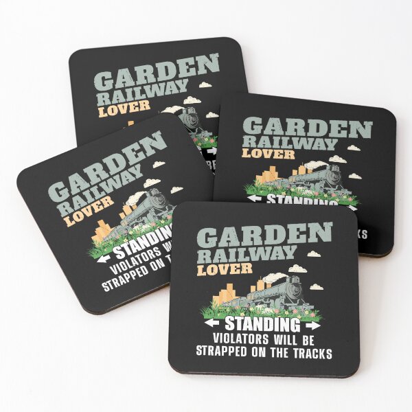 Item preview, Strapped On Tracks Funny Garden Model Railroad designed and sold by StrongShirts.