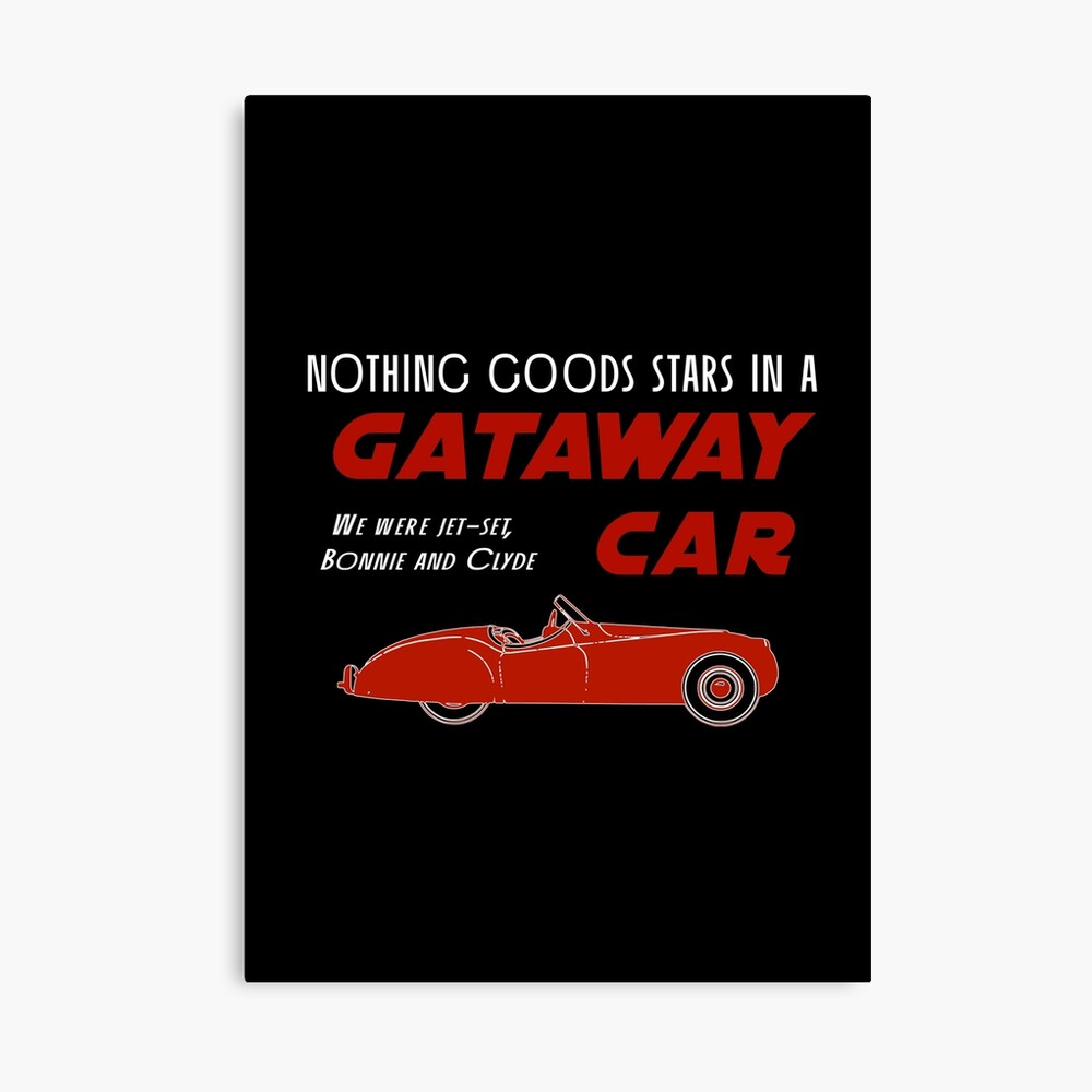 Getaway Car Red Taylor Swift Digital Art Print