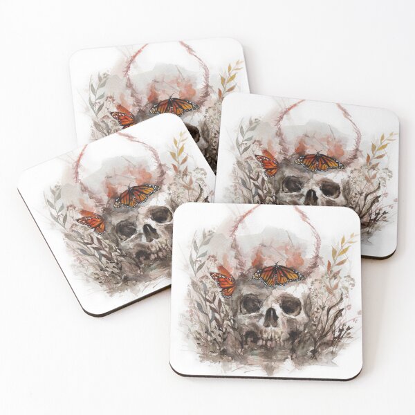 Item preview, skull and butterfly designed and sold by AkiMao.