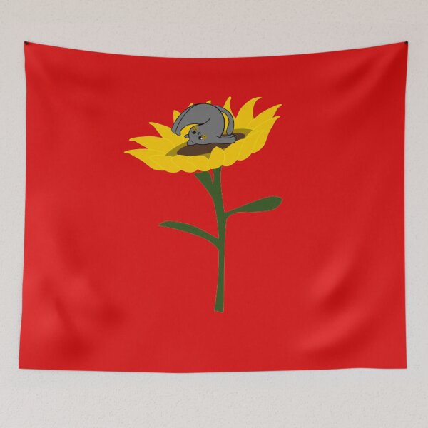 Item preview, you are my sunshine cat sunflower , Thrawn blanket 2022 designed and sold by Shifa19.