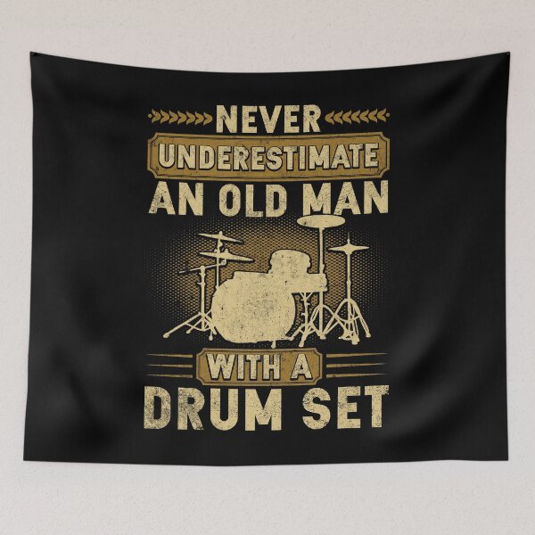 Item preview, An Old Man With A Drum Set designed and sold by JamesGillitzer.