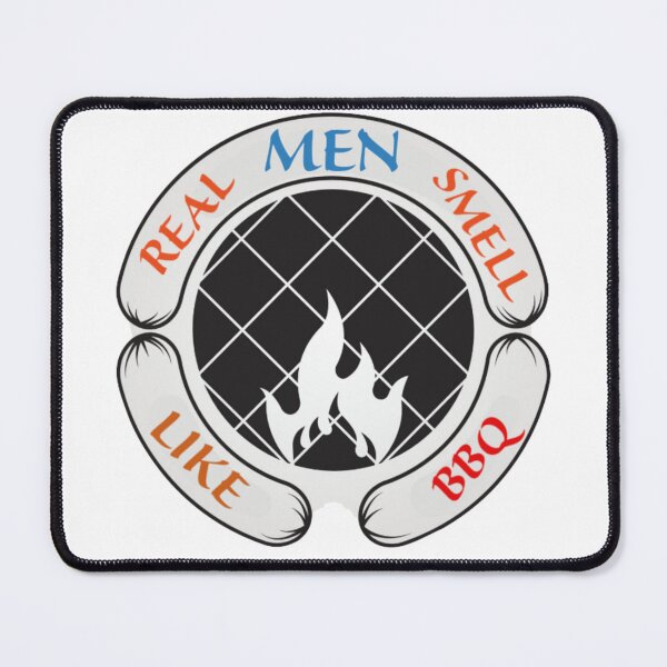 Item preview, Real men smell like barbecue shirt stickers gift for men designed and sold by Other Look.