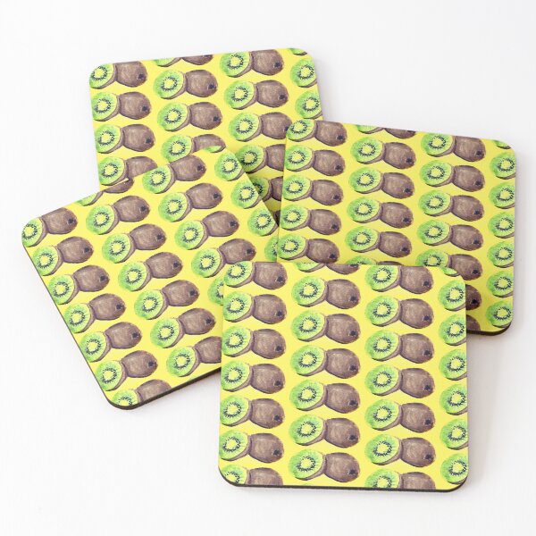 Item preview, Kiwi Slice Pattern on Yellow designed and sold by Monika Howarth.