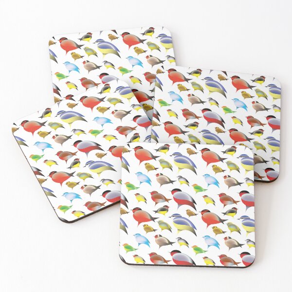 Item preview, Cute garden birds, seamless pattern designed and sold by Ricogfx.