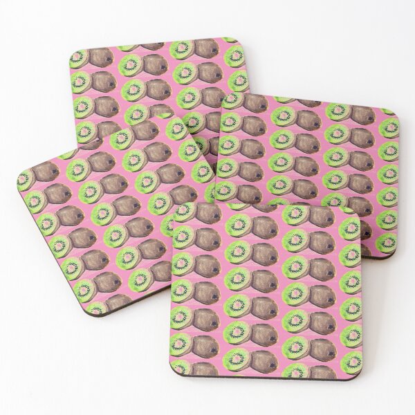 Item preview, Kiwi Slice Pattern on Pink designed and sold by Monika Howarth.