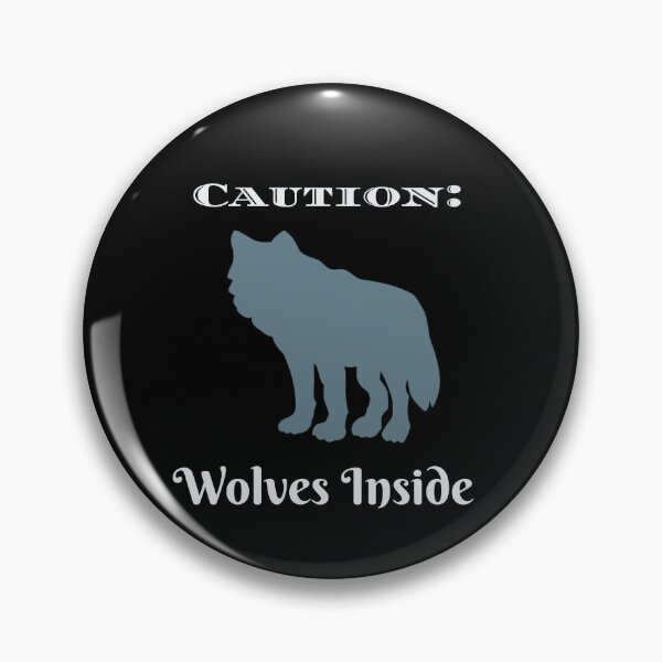 Item preview, Wolves Inside Animal Alter Graphic Grey on Black designed and sold by GladBlackLamb.