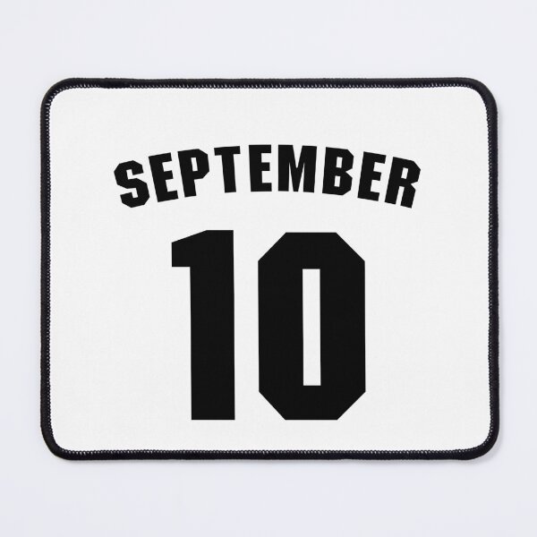 Item preview, Date of birth 10 September birthday gift sport design designed and sold by Panya-Design.
