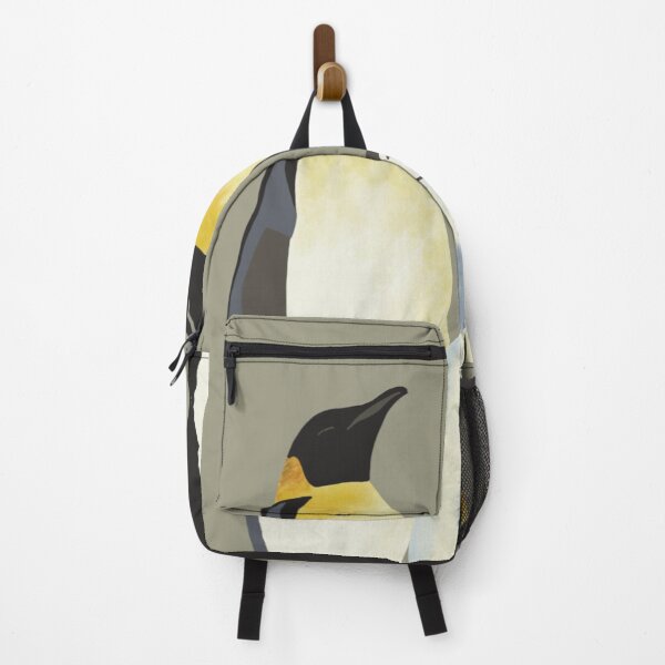 Item preview, Penguin family on a grey-brown background designed and sold by PauwieArtStudio.