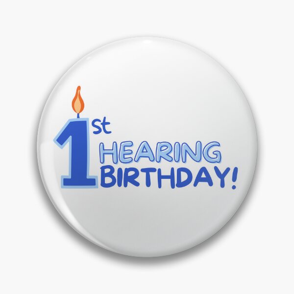 Item preview, My 1st Hearing Birthday! (in Blue) designed and sold by Hear4theEars.