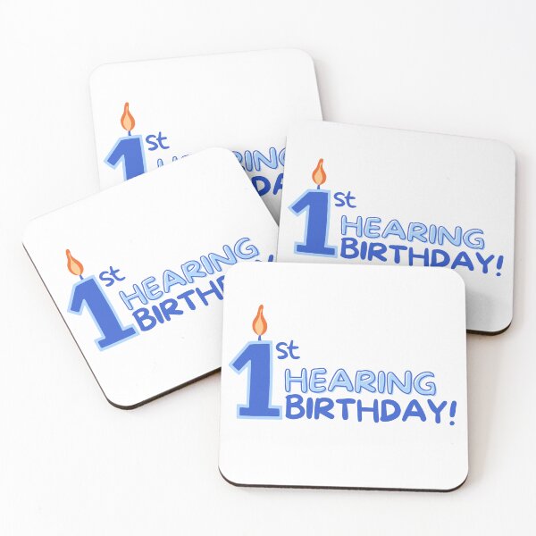 Item preview, My 1st Hearing Birthday! (in Blue) designed and sold by Hear4theEars.