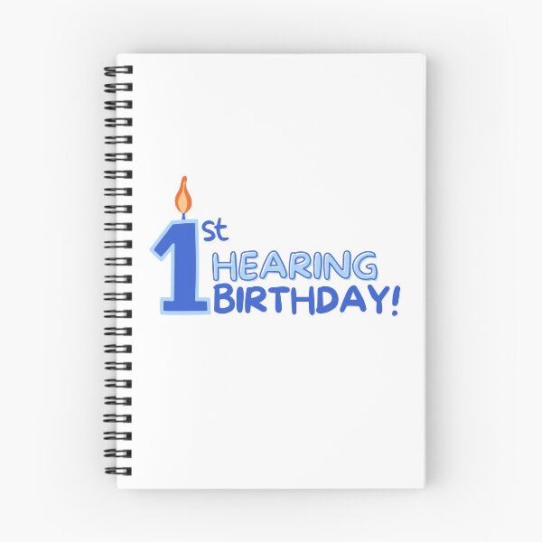 Item preview, My 1st Hearing Birthday! (in Blue) designed and sold by Hear4theEars.
