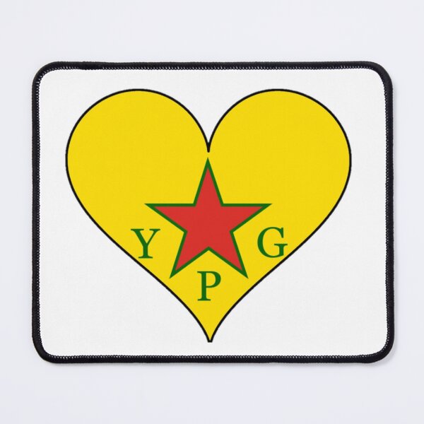 Item preview, YPJ Flag Heart Shaped  designed and sold by KurdishShops.