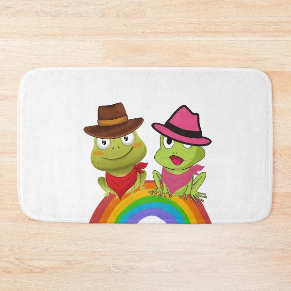 Item preview,  You're The YEE To My HAW Green Frog Sitting on Rainbow designed and sold by BronikowskiART.