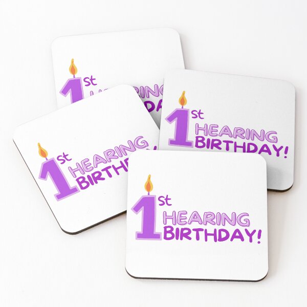 Item preview, My 1st Hearing Birthday! (in purple) designed and sold by Hear4theEars.