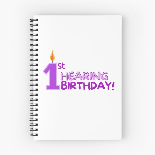 Item preview, My 1st Hearing Birthday! (in purple) designed and sold by Hear4theEars.