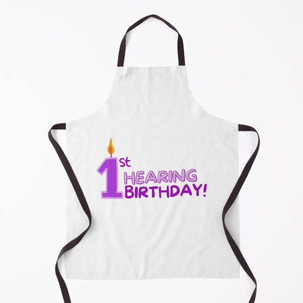 Item preview, My 1st Hearing Birthday! (in purple) designed and sold by Hear4theEars.