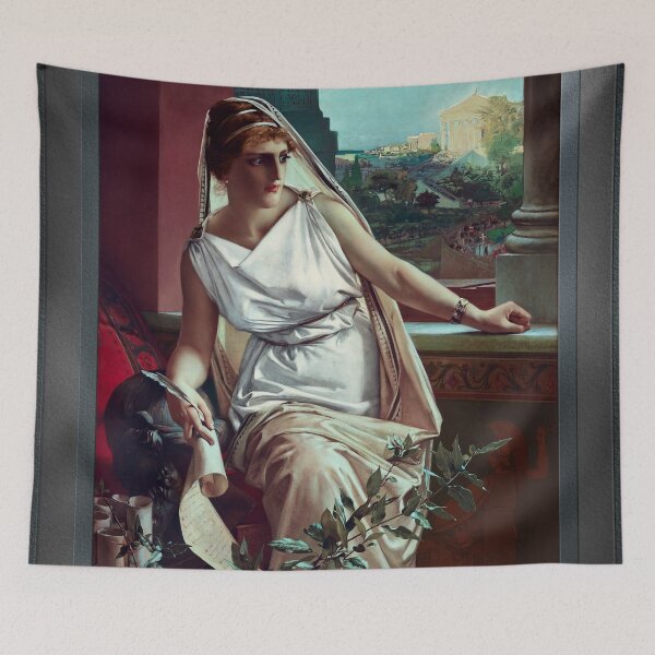 Item preview, Hypatia c1889 by Julius Kronberg Remastered Xzendor7 Classical Fine Art Old Masters Reproductions designed and sold by Xzendor7 Digital Art Creations.