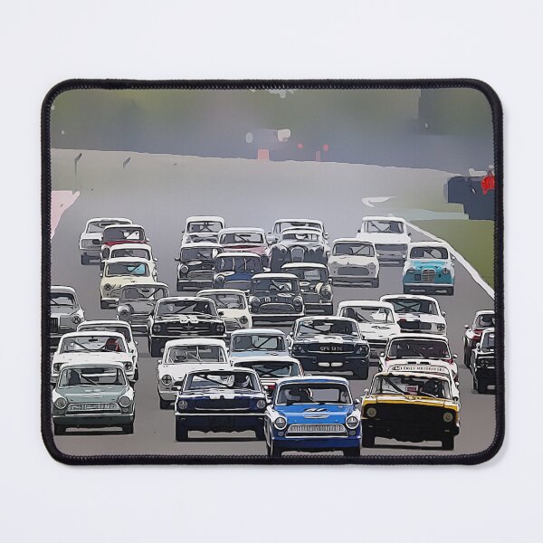Item preview, Vintage Car Race Start Goodwood Revival Art Print - Classic Motorsport Poster designed and sold by Road To Track.