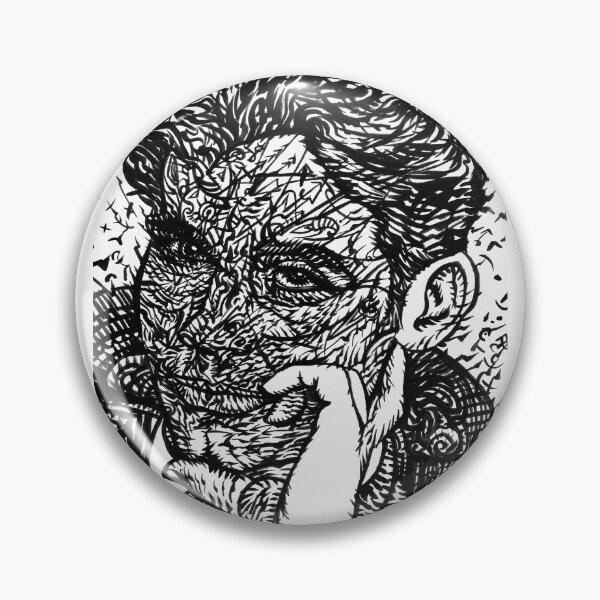 Item preview, FEDERICO GARCIA LORCA ink portrait .2 designed and sold by lautir.