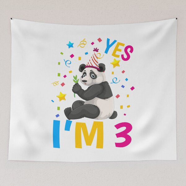 Item preview, happy 3th birthday-funny animals typography designed and sold by Hartics.