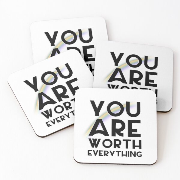 Item preview, You are worth everything, everybody is somebody so bring on the love , Possitive and happy, Take a deep breath, overcome stress and anxiety meditation quote designed and sold by PrimeScripts.