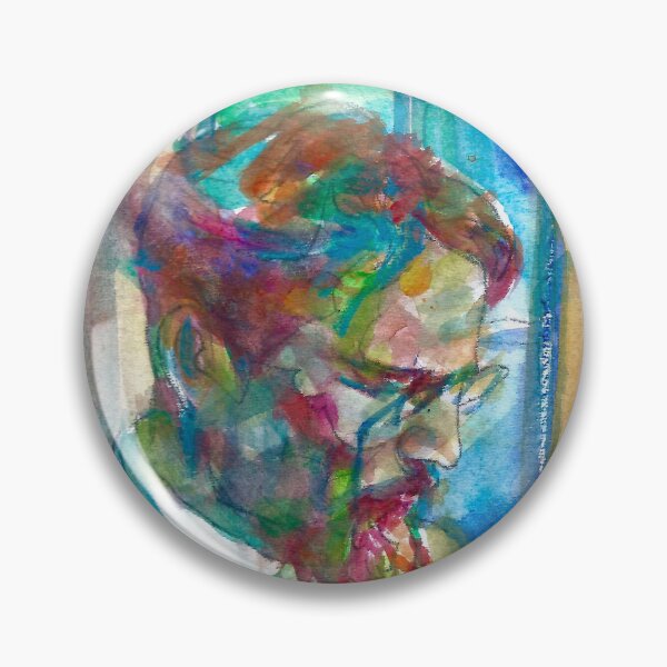 Item preview, ANTON CHEKHOV thinking in the garden - watercolor portrait designed and sold by lautir.