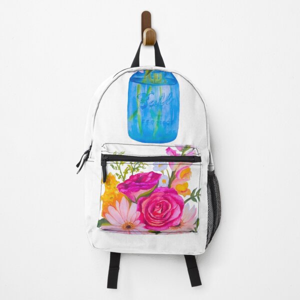 Item preview,  Watercolor mason jar with flowers designed and sold by Designs1279.