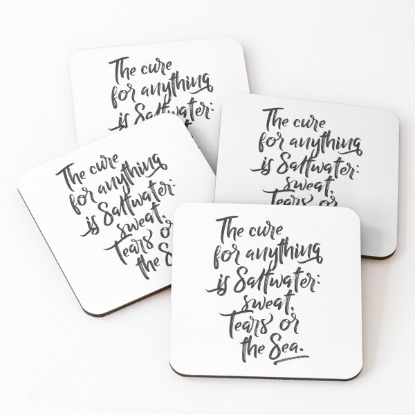 Item preview, The Salwater Cure | Motivational Quotes | Ocean Love designed and sold by NORDIKART.