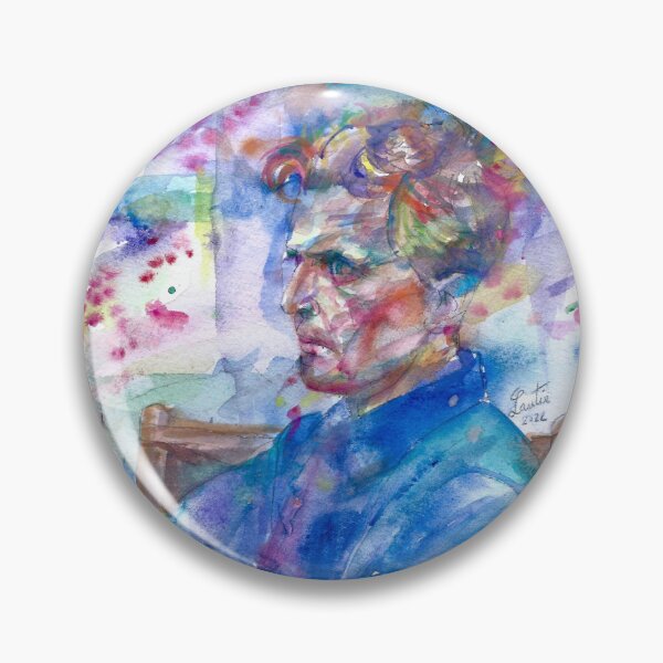 Item preview, LUDWIG WITTGENSTEIN watercolor portrait .10 designed and sold by lautir.