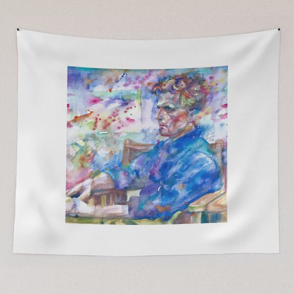 Item preview, LUDWIG WITTGENSTEIN watercolor portrait .10 designed and sold by lautir.