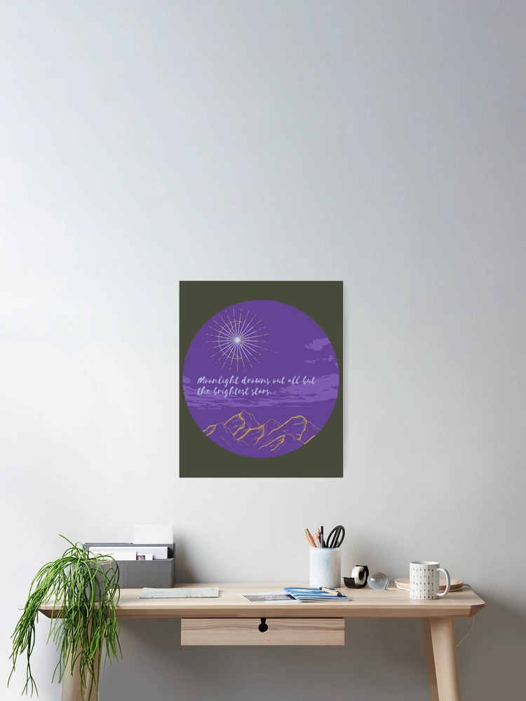 Aperçu 2 sur 3. Poster avec l'œuvre J.R.R. Ronde de citation de Tolkien créée et vendue par IsabelMod.
