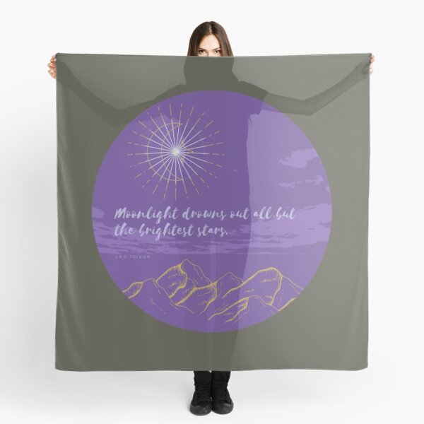 Tolkien Purple Book Scarf