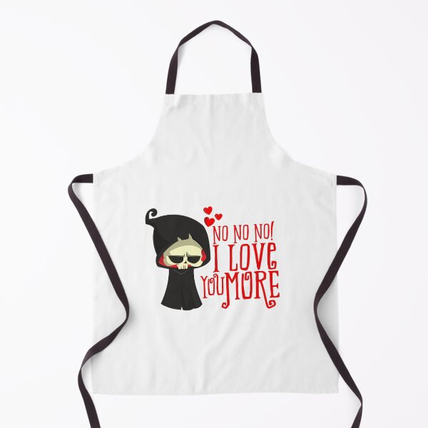 Item preview, Funny Creepy Horror Valentine Scary Grim Reaper No I love You More Halloween Lovers designed and sold by GGDesignArt.