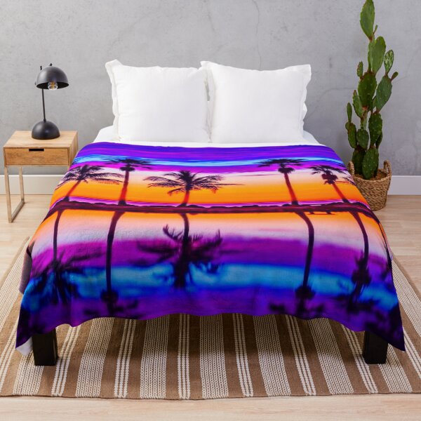 Item preview, Colorful sunset-palm trees  designed and sold by Teo13.