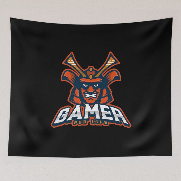 Item preview, Gamer for Life with Angry Samurai designed and sold by PRIVARSHU.