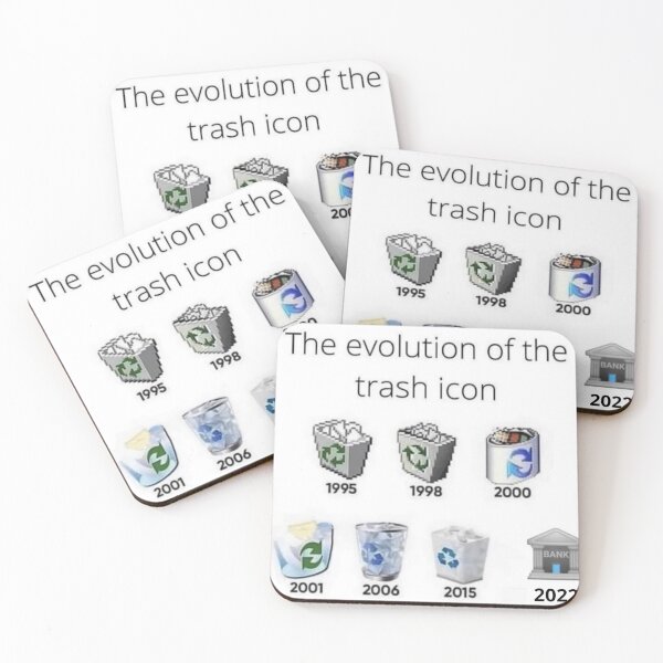 Item preview, Trash Can Evolution 1995-2021-2022 designed and sold by jayron88.
