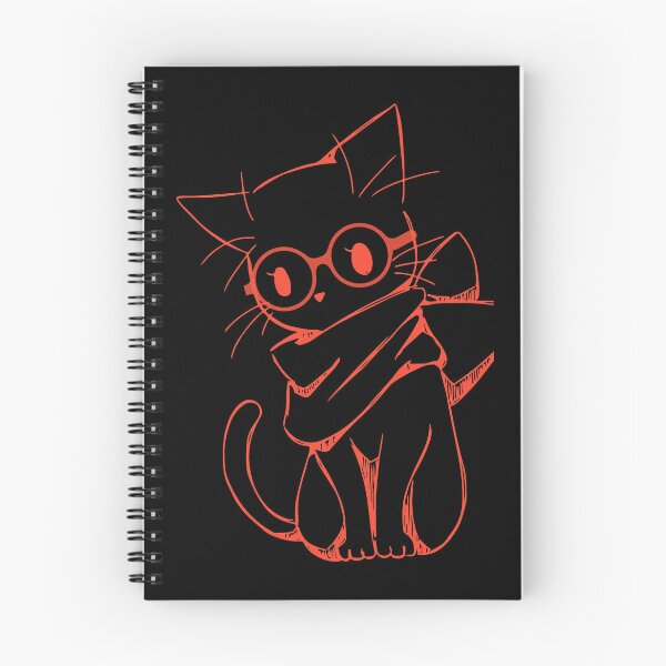 Item preview, CUTE CAT SILHOUETTE WITH SHADES AND SCARF - Funny Cat Pictures  designed and sold by FunnyCatsFam.