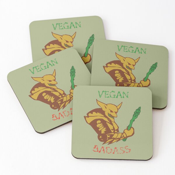 Item preview, Vegan badass (demon) funny cool veggie lover designed and sold by SolidEarthArt.
