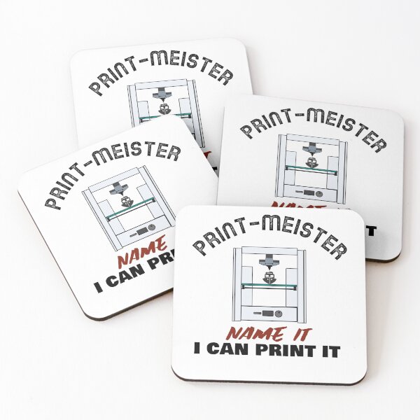 Item preview, Print meister  graphic design black and red font designed and sold by NerdnGeekshop.