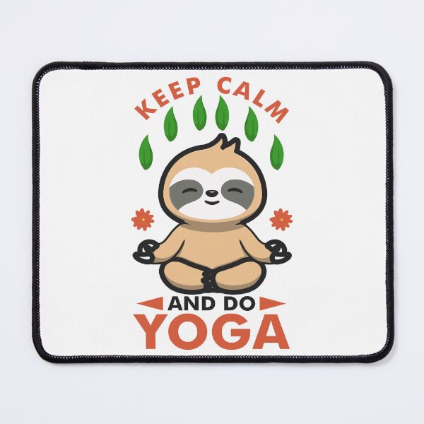 Item preview, keep calm and do yoga-funny animals typography designed and sold by Hartics.